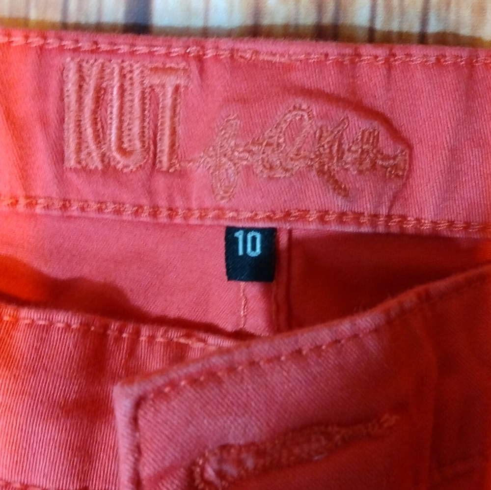 Kut from the kloth sz 10 red skinny jean womens - Picture 4 of 12